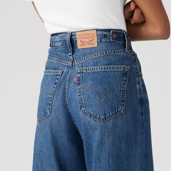 Levi’s 34x31 Cinch Baggy Blue Jeans Straight Leg - Picture 6 of 9